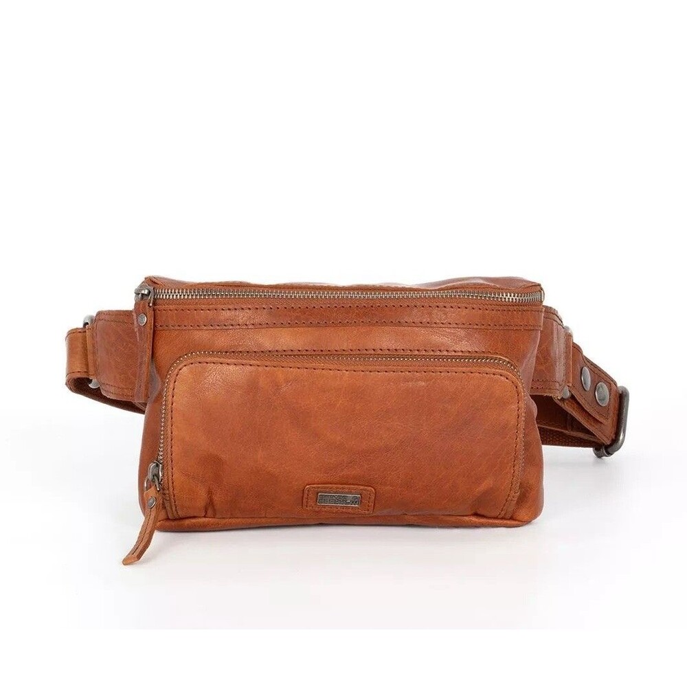 Spikes And Sparrow Leather Waist Bag Brown NWOT